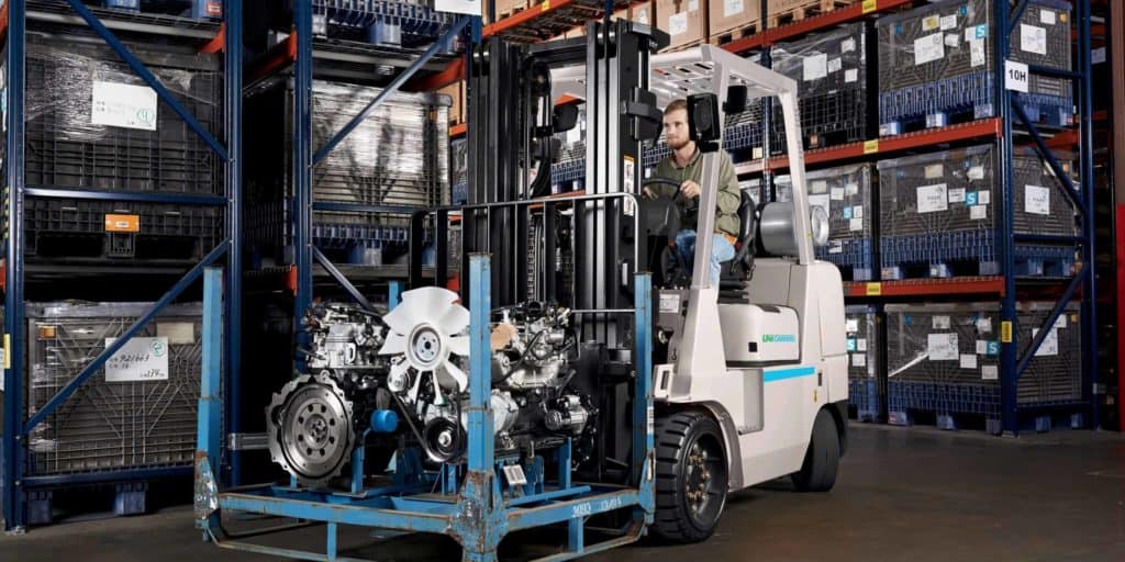 UniCarriers New Class IV Heavy Duty Cushion Forklift in Factory